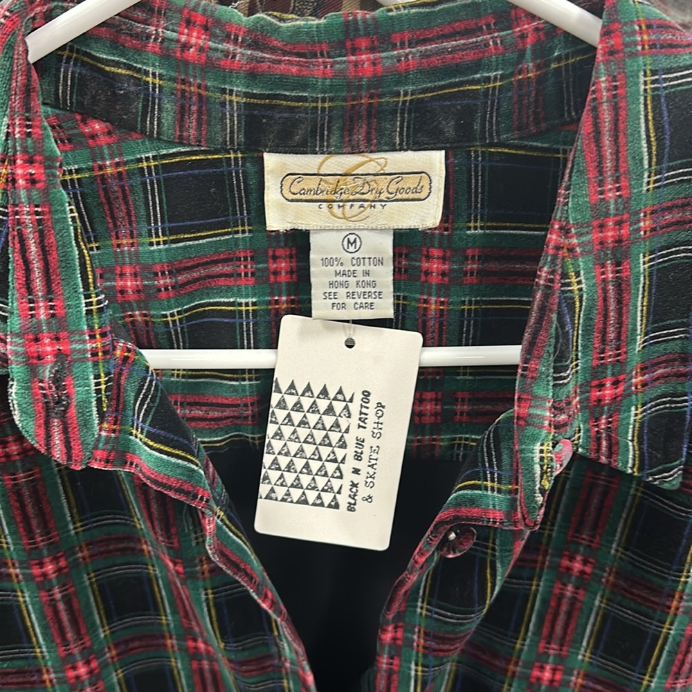 Cambridge dry goods 100% cotton made in hong kong dry clean only size medium - Picture 3 of 5